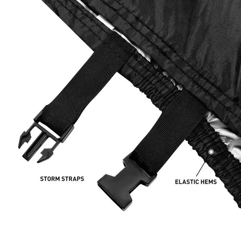 210D Oxford Pu Coating Waterproof Outdoor Mobility Scooter Cover Electric Bicycle Cover Bike Covers For Outside Storage