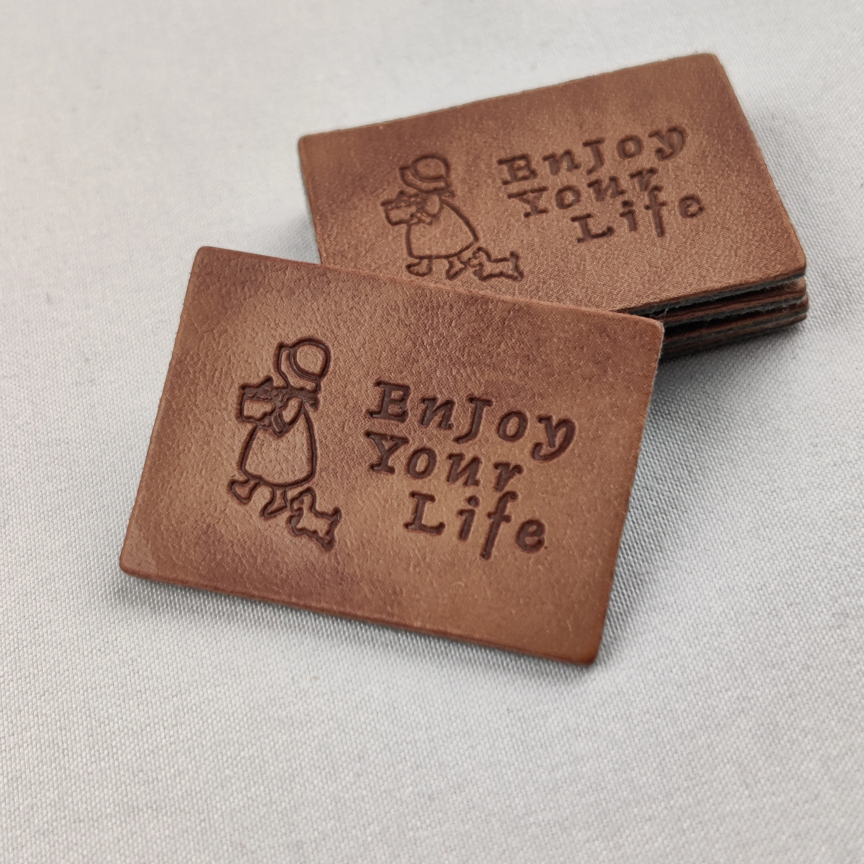 Personal Logo Custom Size Various Garment Hat Leather Labels, Customize Leather Color Shoes Clothes Leather Patch For hat