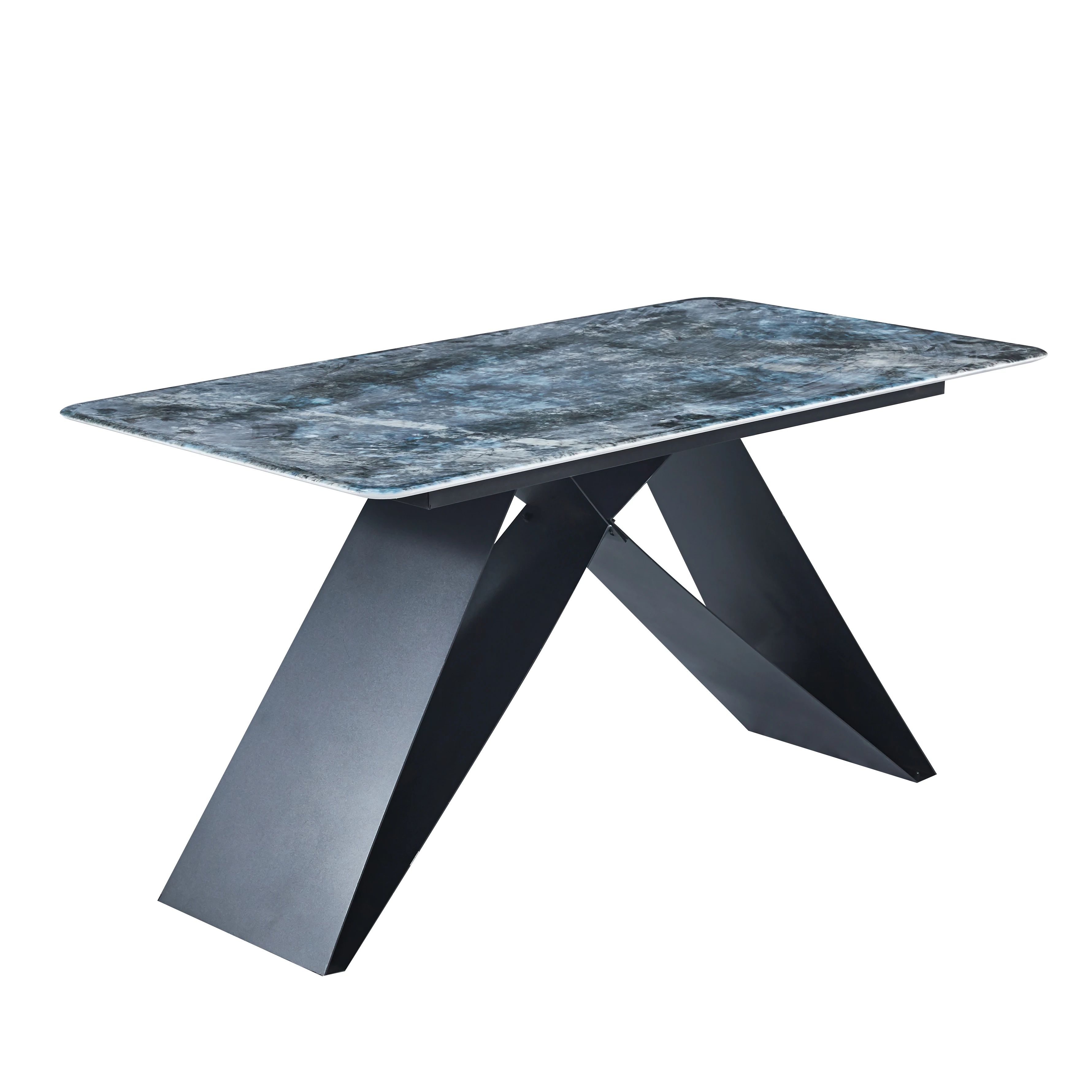 Manufacturers customize Restaurant Cafe Patio Round Garden Outdoor Marble Top Dining Room Table
