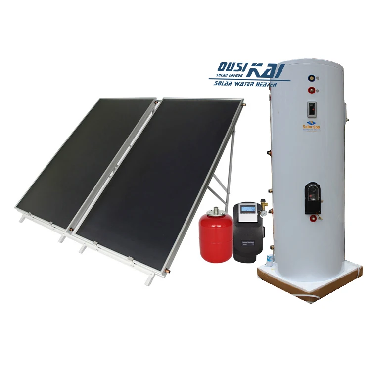Flat panel high pressure solar water heater
