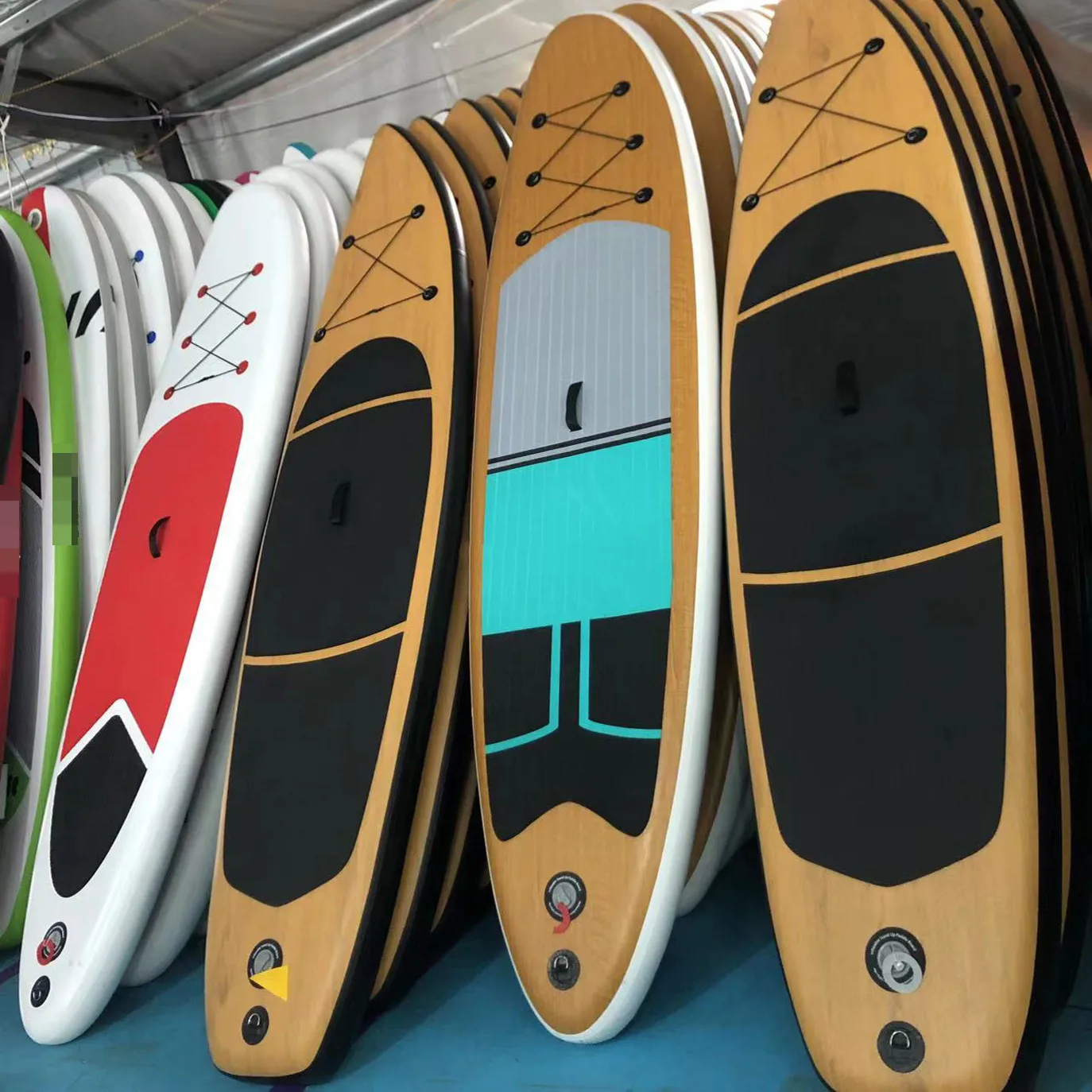 Manufacture Wholesale SUP Inflatable Stand Up Paddle Board with Double layer for surfing