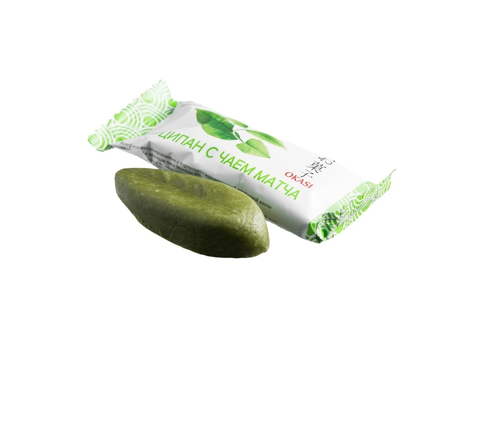 
50 g Matcha Marzipan Bar Okasi Japaneese Sweets 