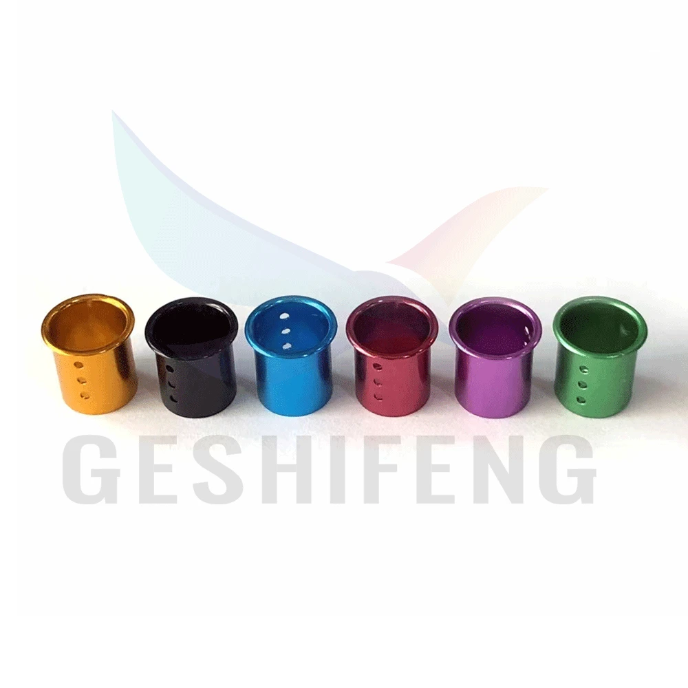 GSF-ATR 1214  Pigeon Foot Aluminum Rings Band 2024 Multi-color Bird Leg Ring With Hole For Sale