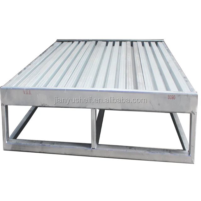 4 Way Single Faced Corrugated Metal Pallets suppliers blue logistics iron pallet statted type steel pallet