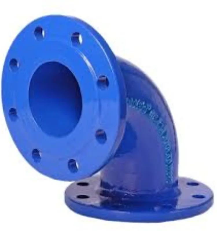 FBE 11.25//22.5/45/90 degree Band For Ductile Cast Iron Pipe Fittings Flanged Water Pipe ISO2531  Double Flange