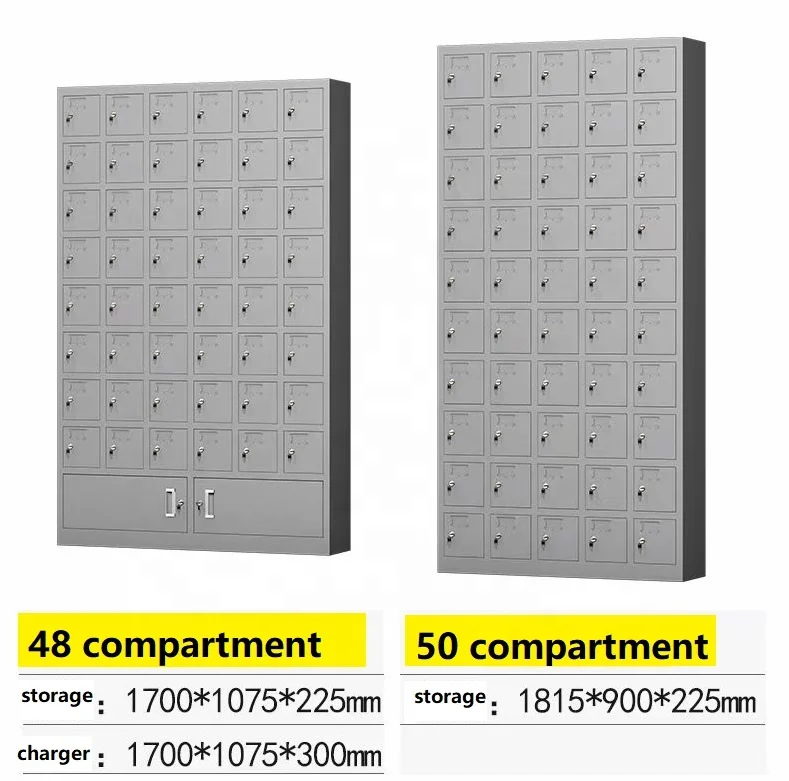 60 mini box compartment metal cell phone wall charging locker factory workers steel cell phone lockers with keys schools office