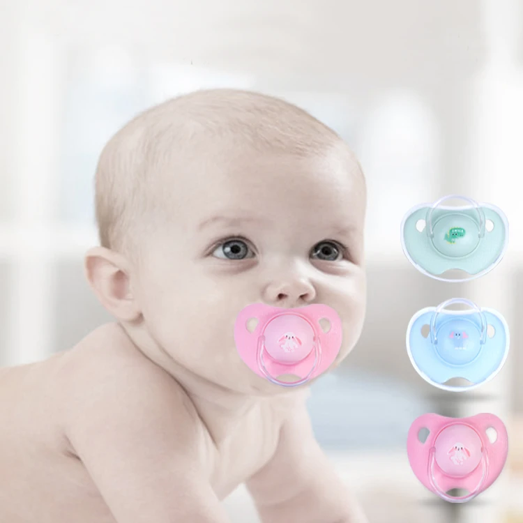 OEM Factory wholesale food grade BPA free odor free cartoon animal super soft silicone magic baby pacifier