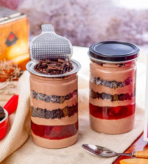 Full size Wholesale OEM PET PLA Disposable Can Bottles Full Appearance End Cap Yogurt Fruit Shake Dessert Cake Box Pop Can