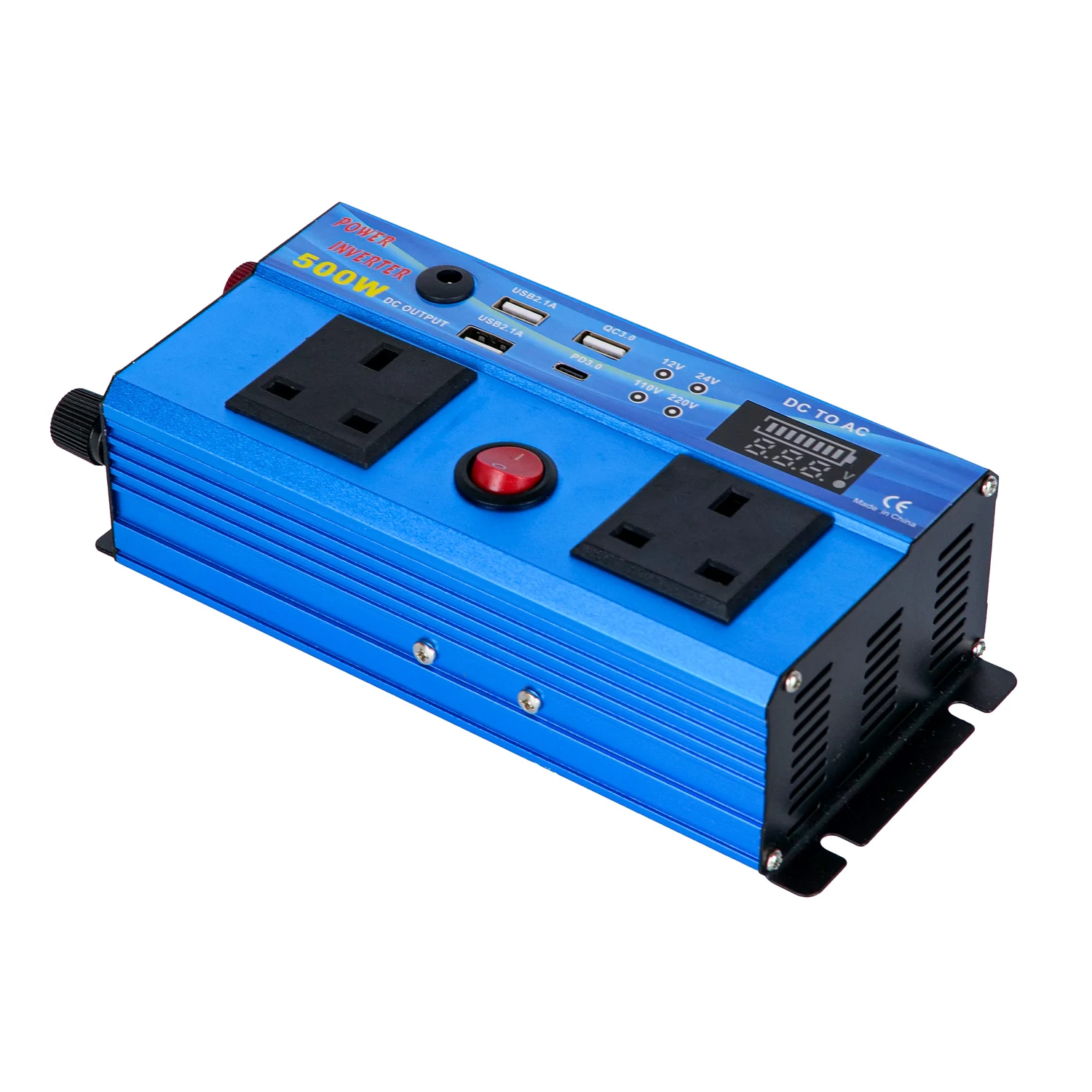 Solar Inverter 500W Dc To Ac Inverter With LED Display Type C Port Modified Sine Wave Inverter
