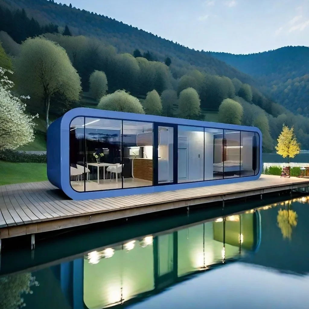 Hot Selling Modern 20ft 40ft Prefab Outdoor Apple Cabin Popular Container House for Living and Working