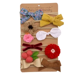 E-Magic wholesale baby girls cute headbands custom soft nylon handmade hair accessories for baby head decoration