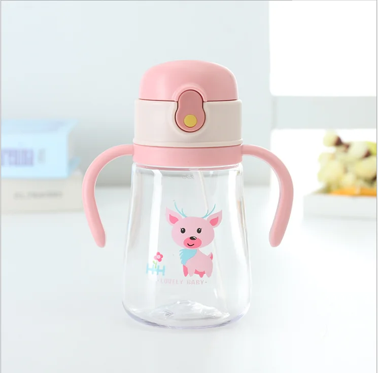 watersy hotsell 300ml plastic mini baby milk cup with handle easy to carry with lid bpa