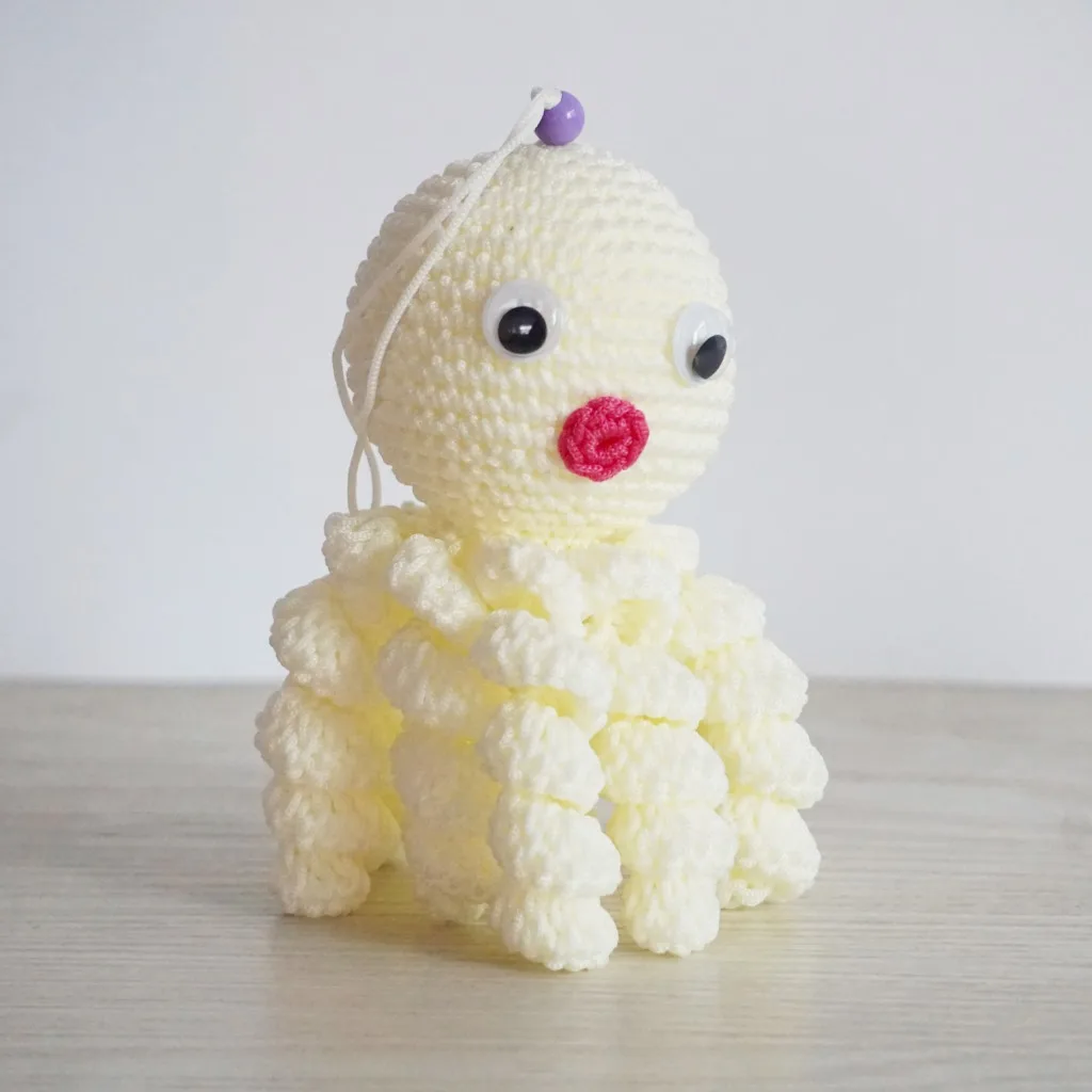 Cotton safe crochet bunny amigurumi toy newborn small stuffed animals Octopus toy handmade baby bunny toy gift knit crochet doll