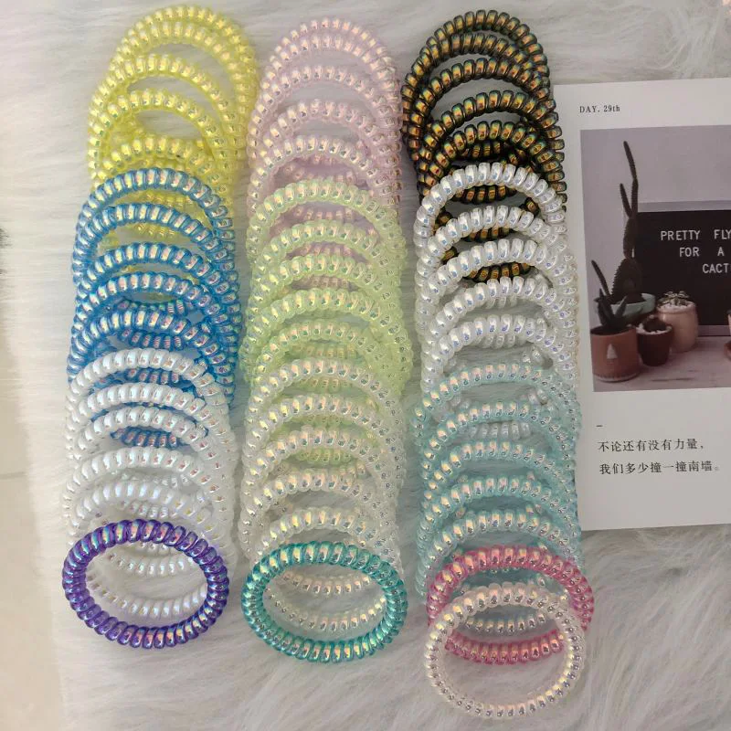 New Mermaids thin phone cord hair rope magic color elastic rubber band fairy headdress