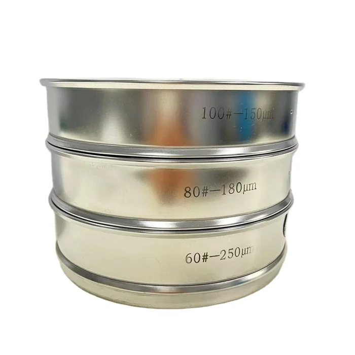 200mm 300mm 400mm Standard Laboratory 8 Siever Shaker Lab Test Sieves For Calcium Carbonate