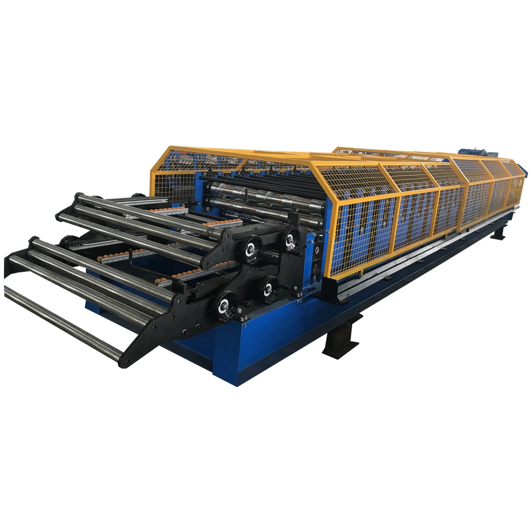 CE Certification ISO 36' 3/4' AG panel and R panel double deck roof panel roll forming machine for USA market
