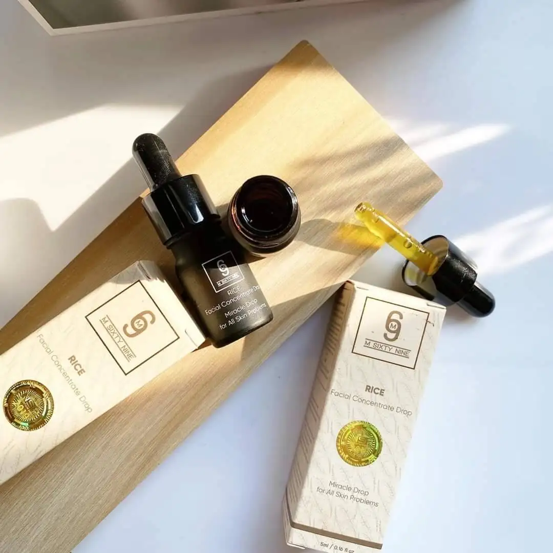 M69 M Sixty Nine Rice Facial Concentrate Drop Serum A Serum To Reduce Acne Melasma Freckles Dark Spots 5 ML