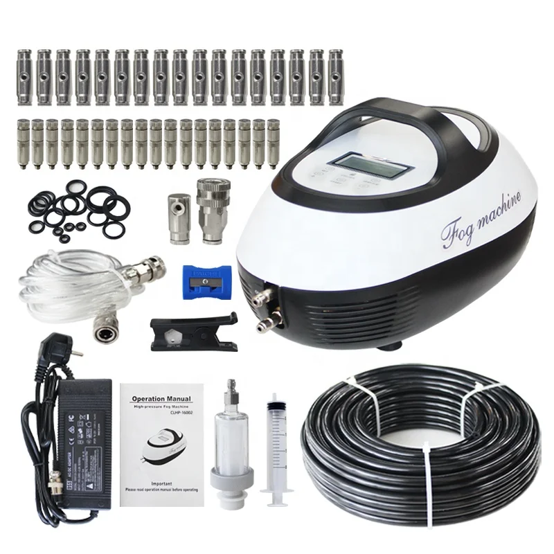 0.5L/min SS Cover Outdoor Misting Cooling System Pump Fogging Machine Metal Fog Mist Machine