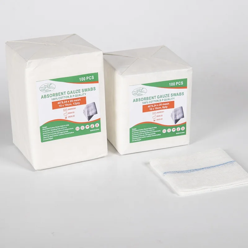 Non sterile Gauze swab compresse
