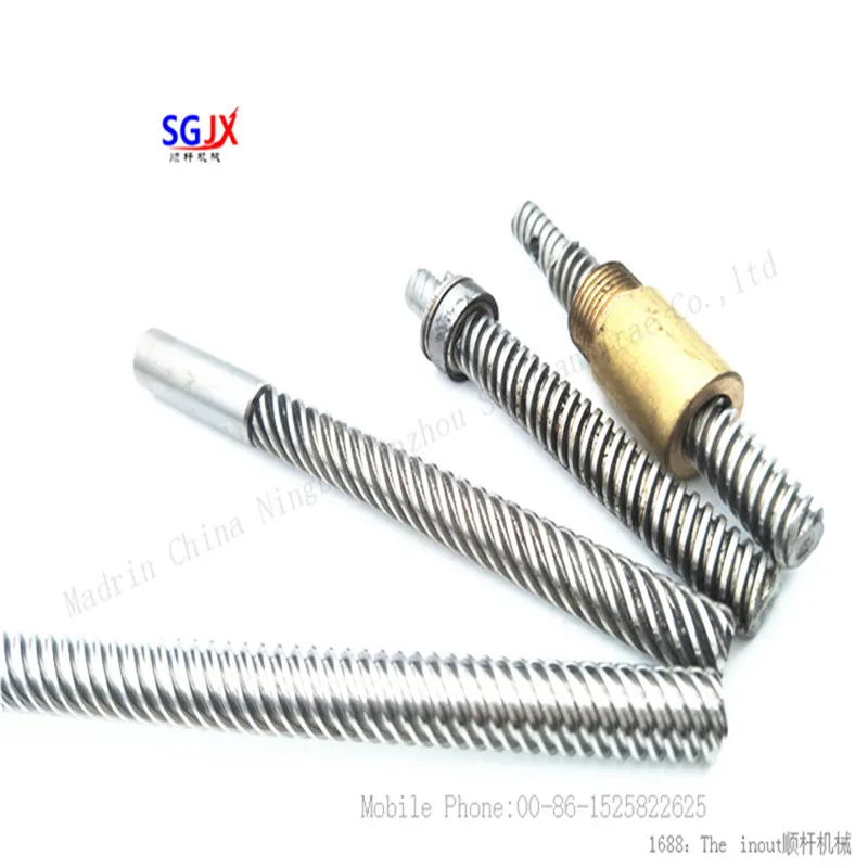 Printer accessories T8 Stepper motor trapezoidal lead Stainless Steel threaded rod with nut pitch 2 lead 8