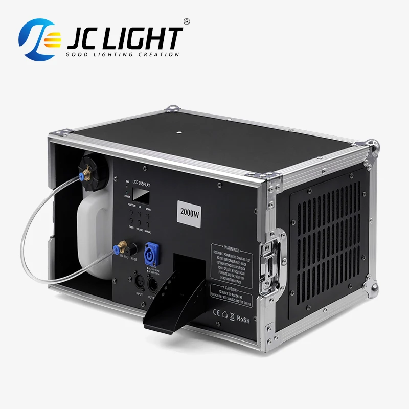 Stage Effect Equipment 1500W 2000W Dmx Haze Machine Oil Based Hazer Fog Smoke With Flight Case for Wedding Dj Nightclub