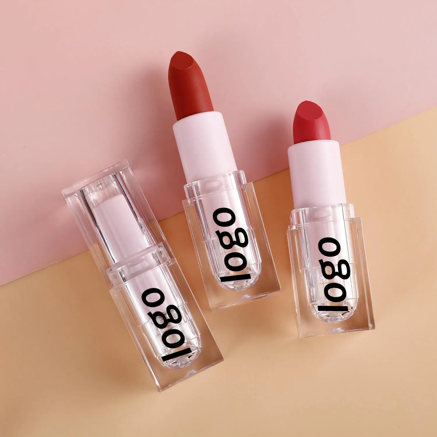 Wholesale Matte Lipstick Velvet Private Label High Pigment Pink Tube Lipsticks Waterproof OEM 14 Nude Colors