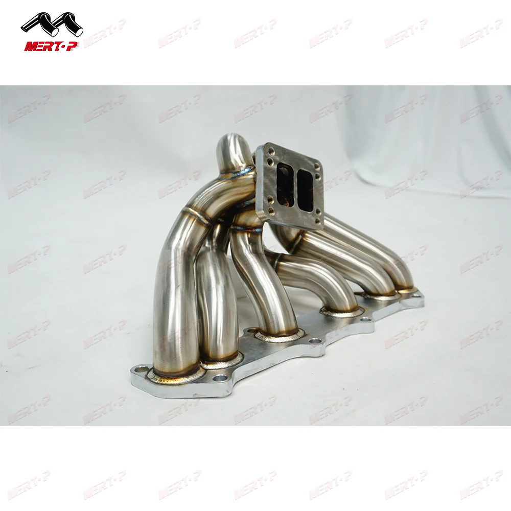 Mertop Racing T3 T4 Twin scroll 3mm steam pipe manifold for Toyota 1JZGTE VVTI