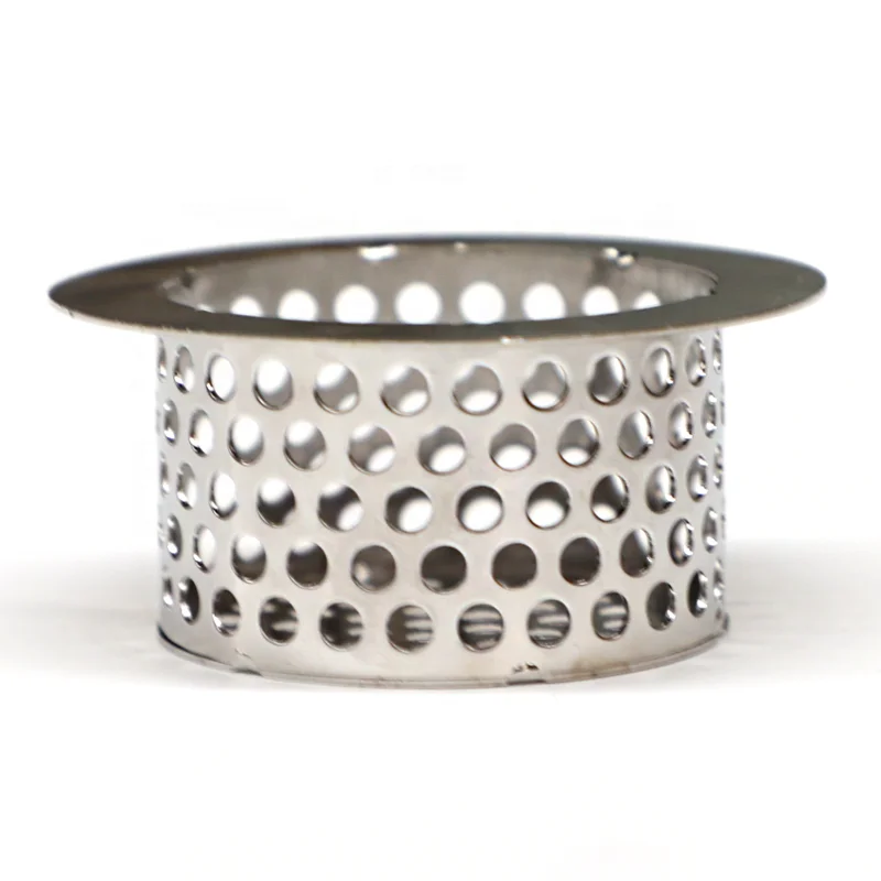 304 316 Stainless Steel Wire Mesh Filters Cylinder Perforated Round Hole Filter Tube Mesh Filter