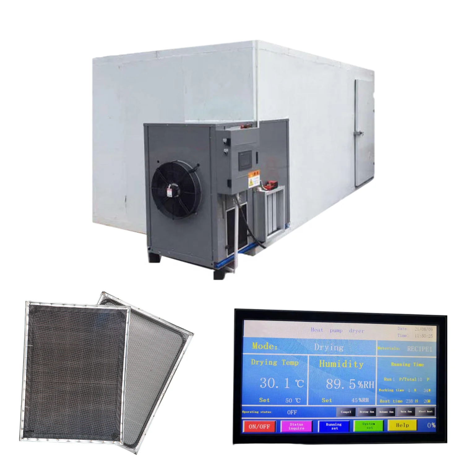 Electricity Commercial Vegetable Fruit Fish Drying Machine with Stainless steel Tray
