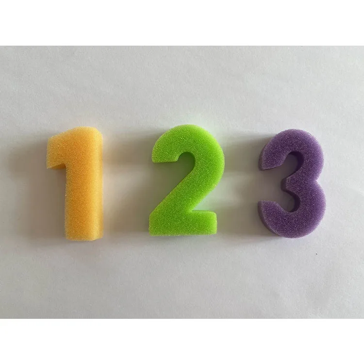 Low Price Promotional Various Good Quality Digital Shape Kids Sponge Seal Stamp