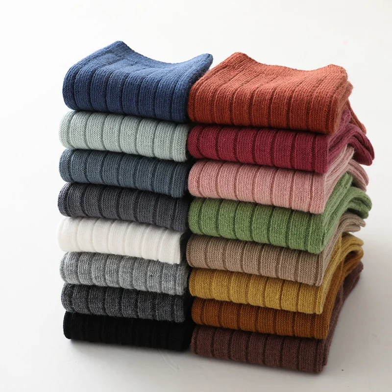 Baby sports socks autumn and winter princess style simple casual long socks for boys and girls