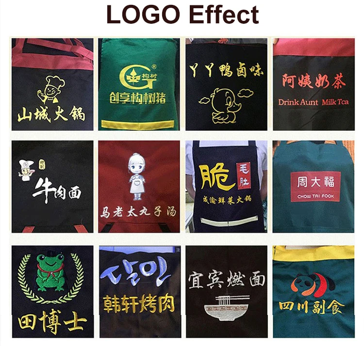 Factory Custom Adult Chef Apron 100% Cotton Canvas Waterproof Custom Logo Kitchen Aprons Tool Work Florist Garden Stylish Apron