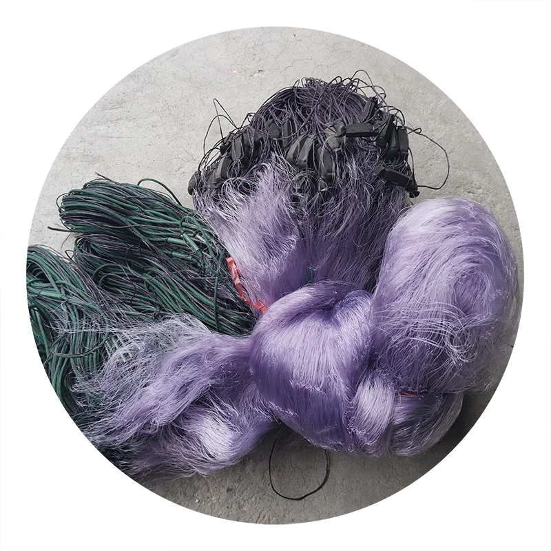 cheap price top quality of  gill net  fishing net Nylon Monofilament net  purple  0.13-0.2mm 2m x 100m