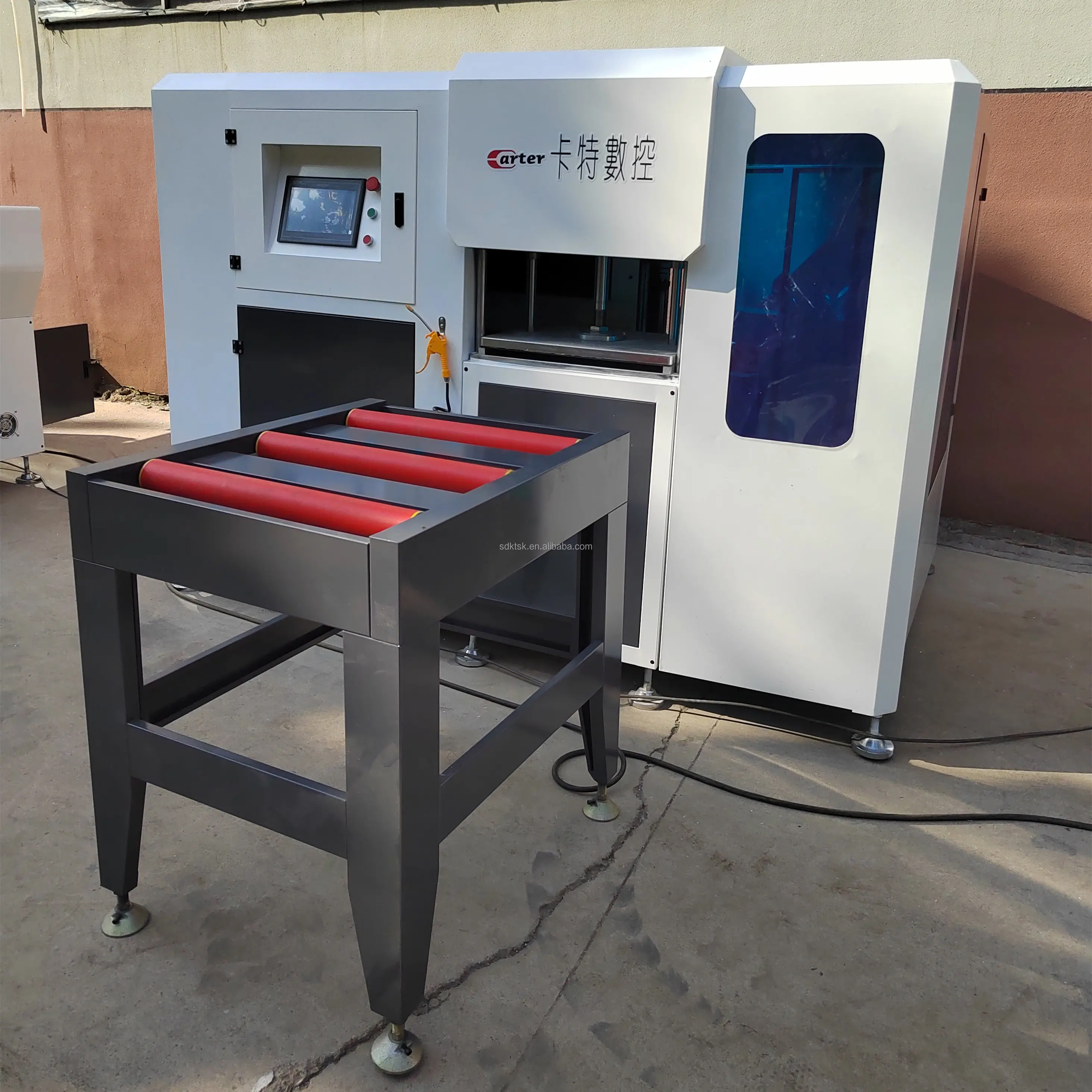 Aluminum window frame mullion profile 3 axis cnc end milling machine for aluminum profile processing