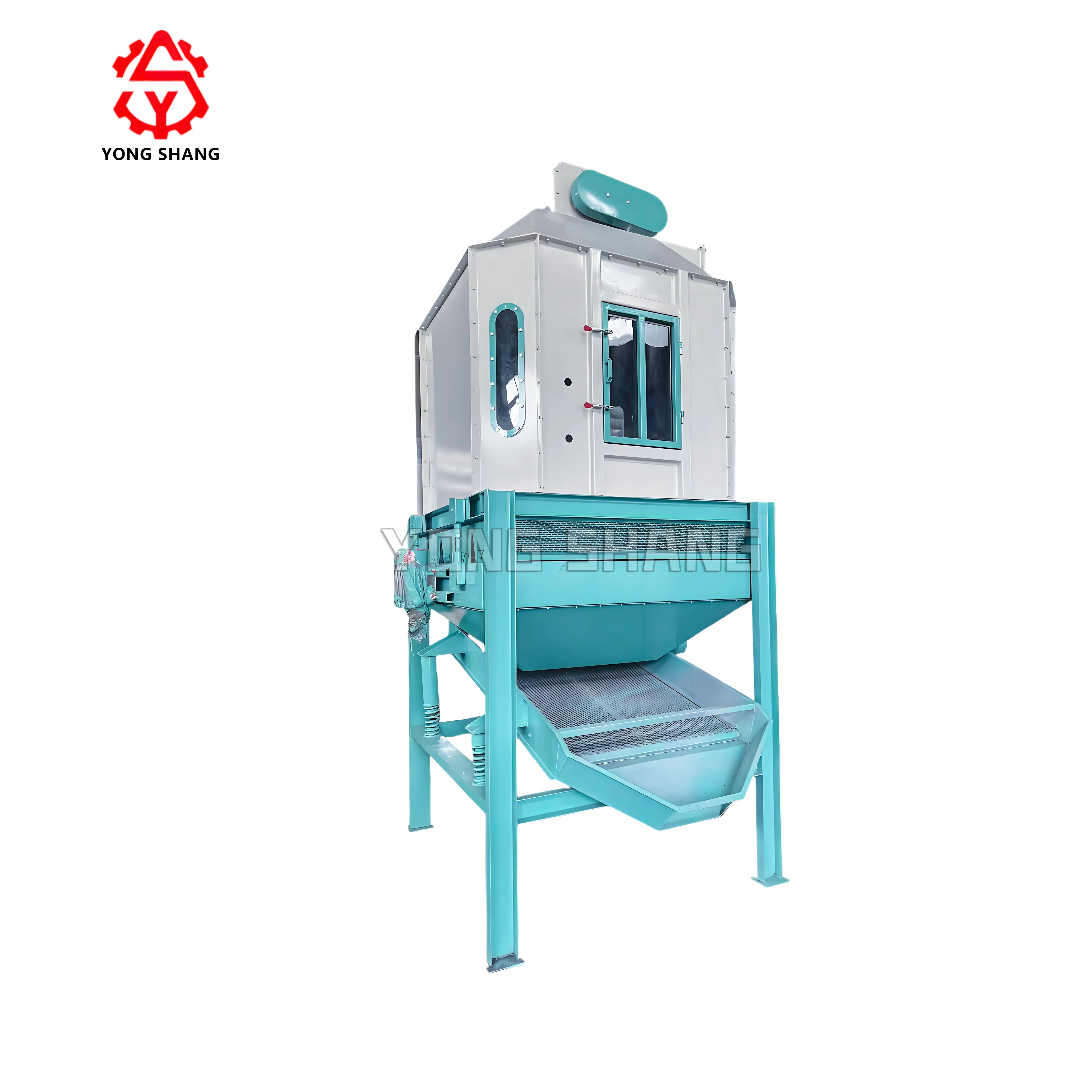 Liyang Yong Shang SKLN 1.5 Wood Pellets Cooler Machine Outlet / Pellet Feed Counterflow