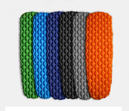 Outdoor Lightweight Waterproof TPU Nylon Air Mattress Ultralight Inflatable Camping Sleeping Pad Mat