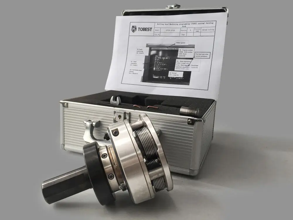 TOBEST M6-M10 axial Thread rolling head for CNC machine  lathe milling machine  high precision thread rolling systems
