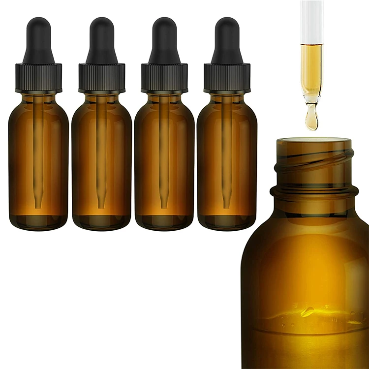 10ml Amber Glass Essential Oil Bottle With Child Proof Tamper Evident Cap Or Orifice Reducer