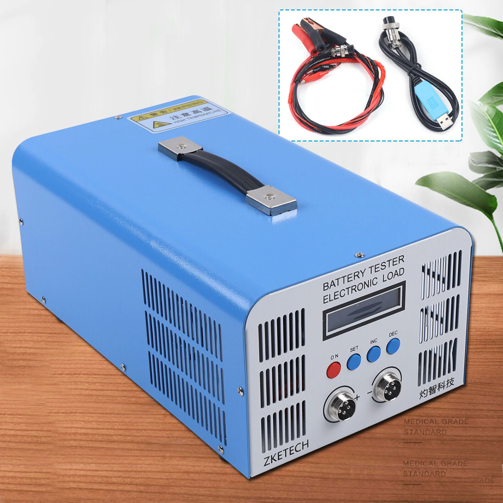 ZKETCH EBC-A40L Battery Indicator 5v 40a Charge Discharge Analyzer Lead acid LiFePO4 Voltage Current Capacity Battery Testers