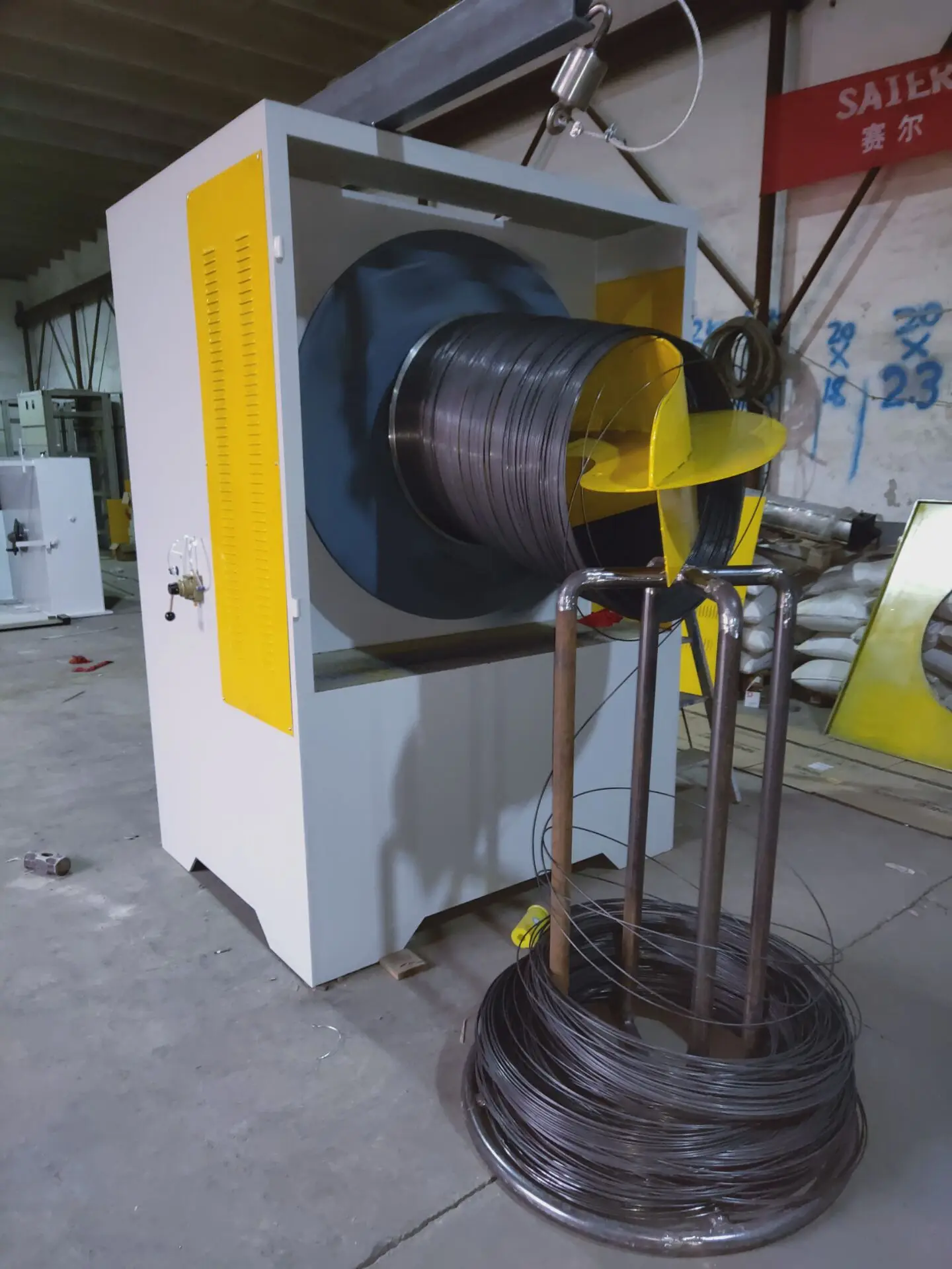  trunk type wire take up machine with high