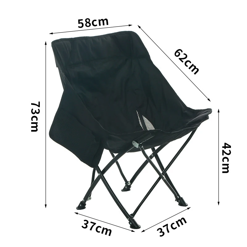 OUTINGMATE Assurance Patio Garden Convenient Ultralight Picnics portable Beach Outdoor camping fishing moon Folding Chairs