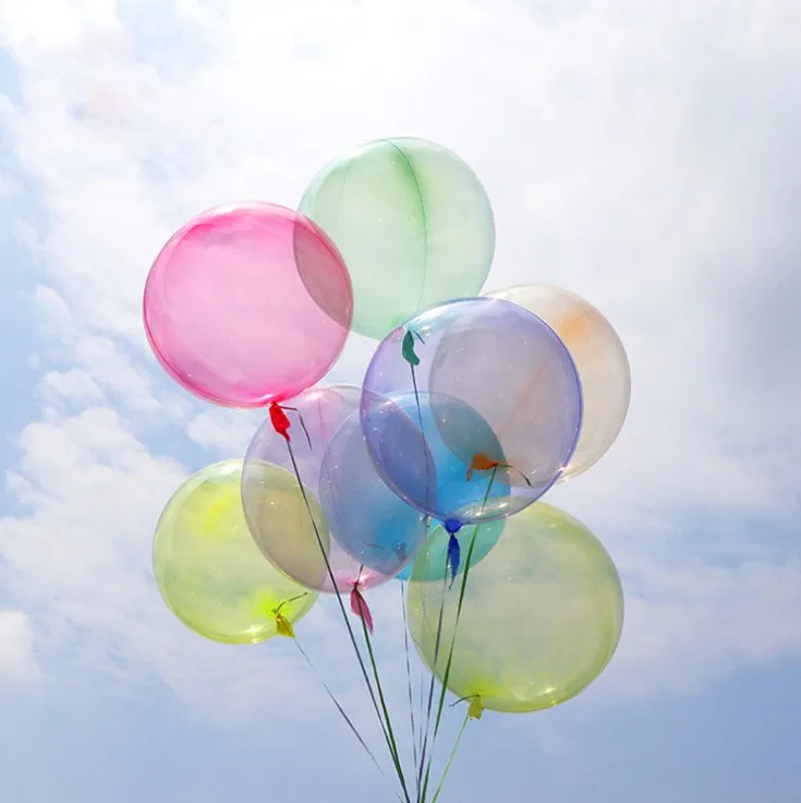 wedding birthday party 18inch TPU highly clear transparent crystal Bobo Balloons