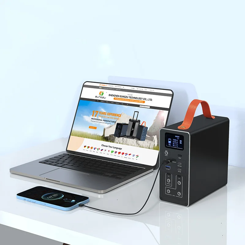 2024 200w 12v and 24v compatible popular power storage for emergency power supply lifepo4 battery  portable solar power station