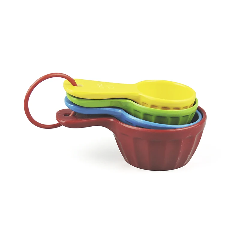 100% Melamine 4 Piece Measuring Cups Includes 1/4 1/2 3/4 And 1 Cup Measures Dishwasher Safe Not Microwaveable