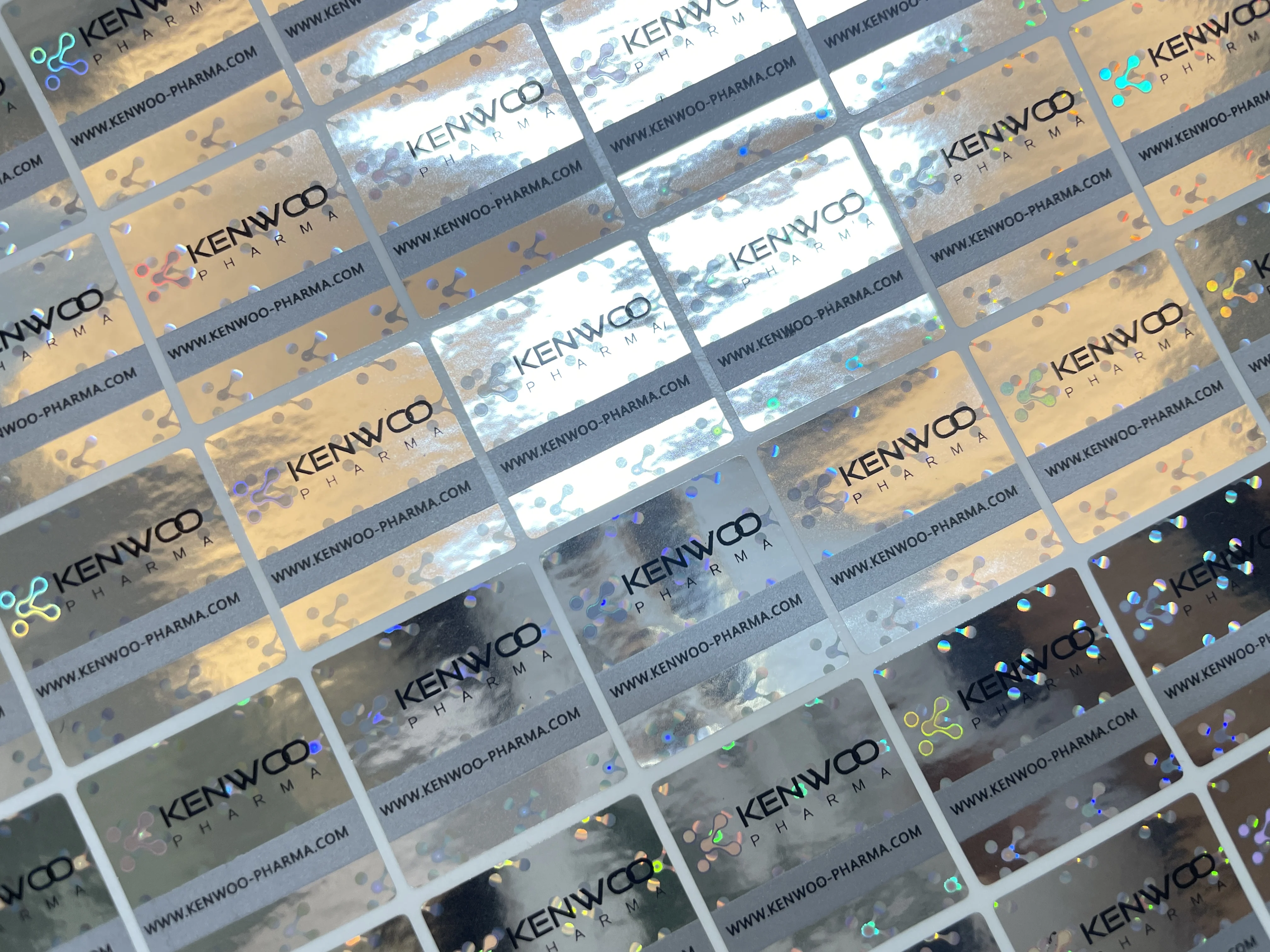 Custom Anti-fake Hologram Sticker Authenticity Security Sequence Codes and Floating Patterns Logo Label