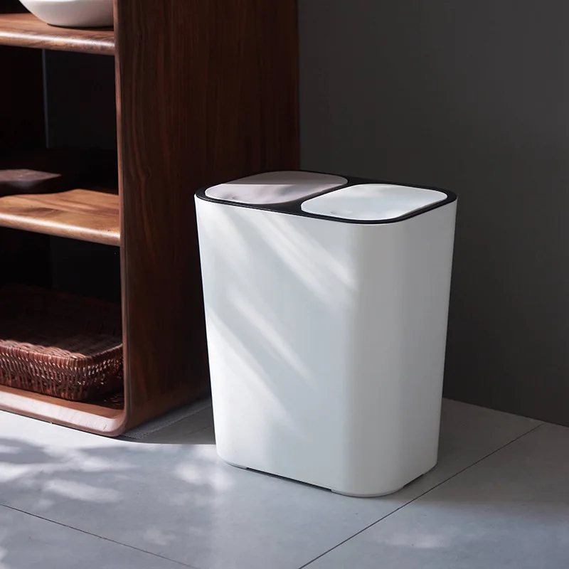 Пластиковая квадратная коробка для хранения, мусорные корзины, большой органайзер для кухонной бумаги, ведро для хранения мусора