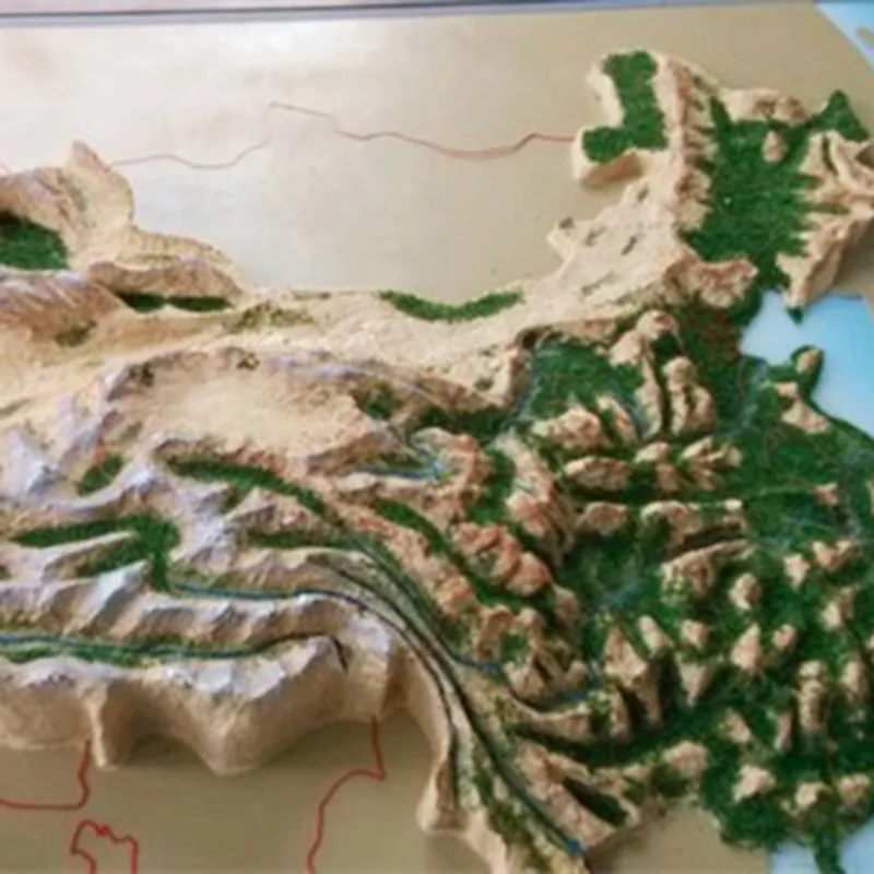 Sand table model planning machinery topography processing and production custom sand table model