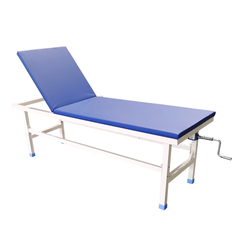 Medical Equipment Simple Examination Couch Semi-fowler Patient Hospital Bed For Sale