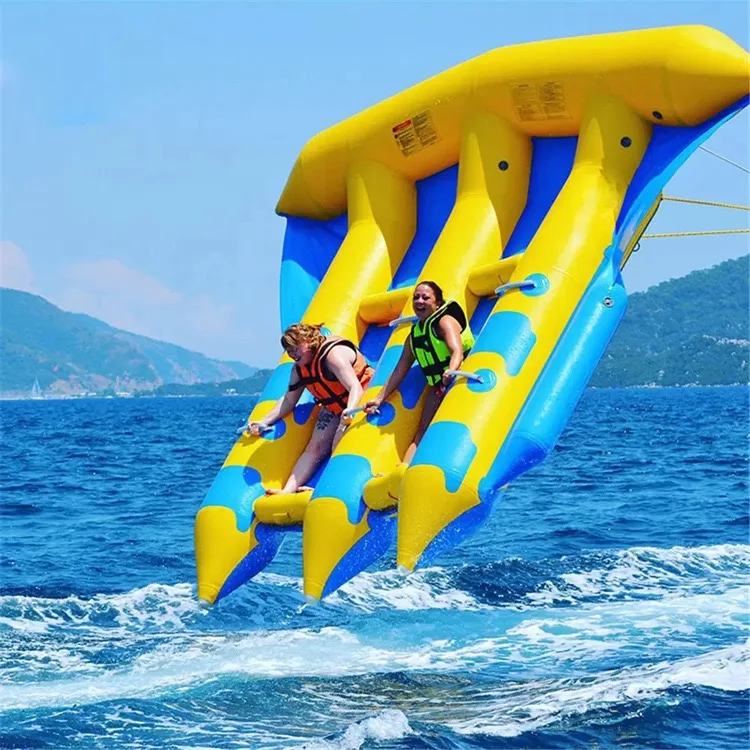 Factory Price Inflatable Water Sport Fly Fish Flying Fish Towable Tube Banana Boat Water Play Sea Equipment