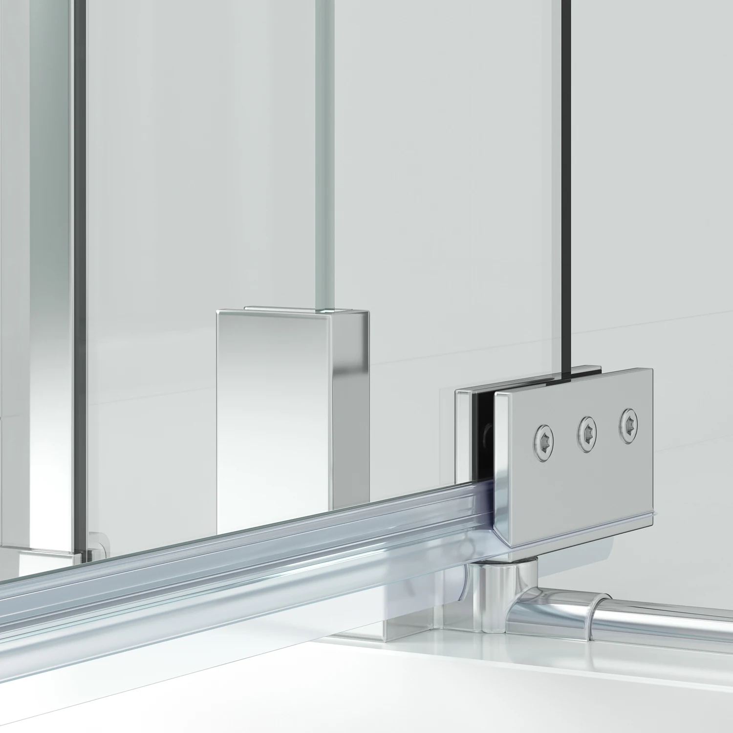 Modern Design Frameless shower screen Pivot glass panels swing shower door bath shower cabin